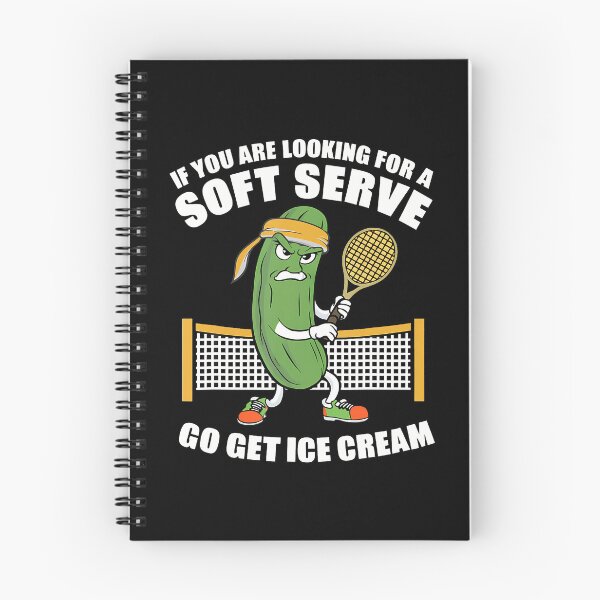 Item preview, Funny Pickleball Playing Pickle Tennis Soft Serve Ice Cream designed and sold by LeanneCarolina.