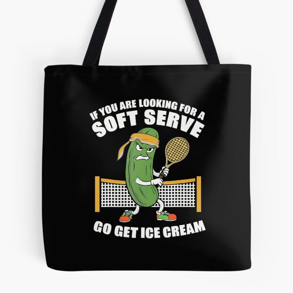Item preview, Funny Pickleball Playing Pickle Tennis Soft Serve Ice Cream designed and sold by LeanneCarolina.
