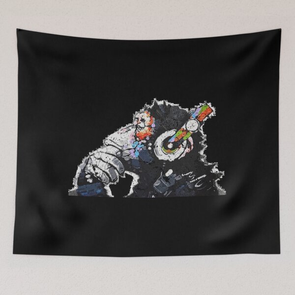 Item preview, Funky Monkey DJ - Banksy Inspired Graffiti designed and sold by Jook1951.
