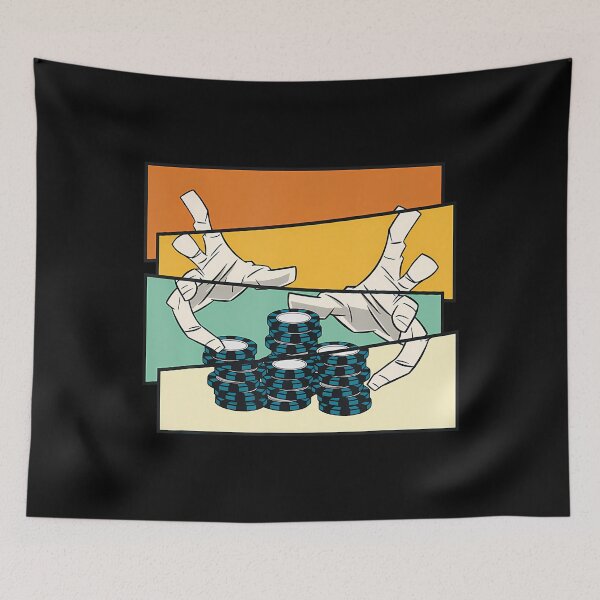 Item preview, Retro Poker Hands Texas Holdem Player High Roller Poker designed and sold by TaraLiliana.