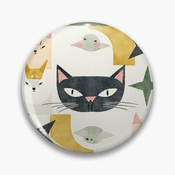 Item preview, Modern Abstract Cats in Retro Shapes designed and sold by TroyTheTerrific.