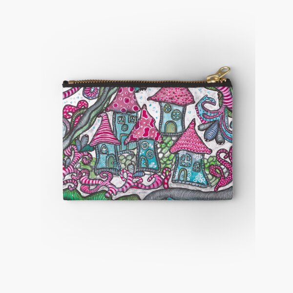 Item preview, Whimsical Winter Houses - Doodle Art designed and sold by ColorWander.