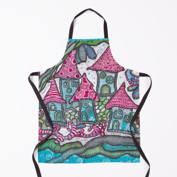 Item preview, Whimsical Winter Houses - Doodle Art designed and sold by ColorWander.