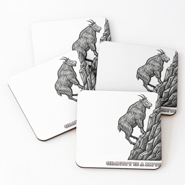 Item preview, Anti-Gravity Mountain Goat - Funny Rock Climbing & Hiking Design designed and sold by The Miracle of Wildlife.