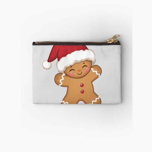 Item preview, Cute Gingerbread Man Christmas Illustration – Adorable Santa Hat Cookie Character designed and sold by PixelVibe782.
