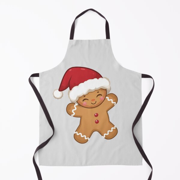 Item preview, Cute Gingerbread Man Christmas Illustration – Adorable Santa Hat Cookie Character designed and sold by PixelVibe782.