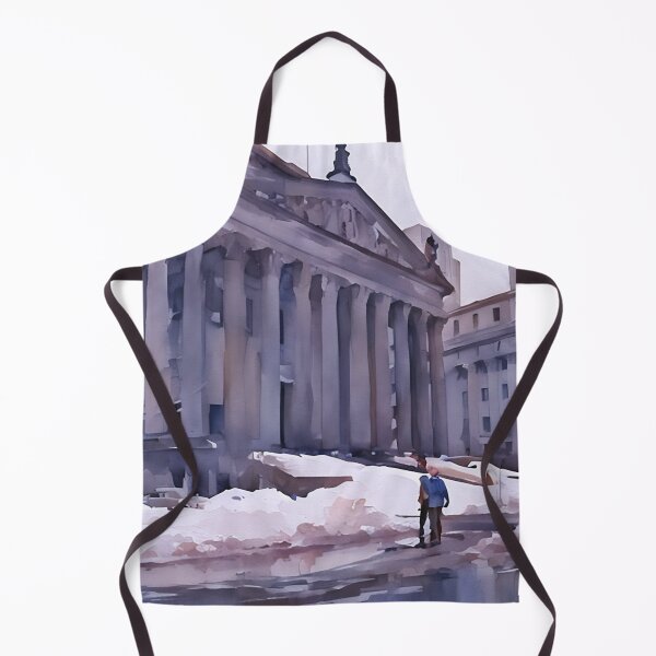 Item preview, Courthouse at Christmas designed and sold by RCWatercolours.