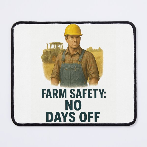 Item preview, No Days Off for Safety – Farm Safety Slogan Gift for Farmers designed and sold by Badegi Tradings.