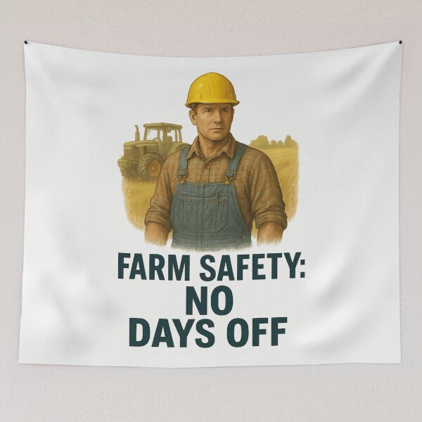 Item preview, No Days Off for Safety – Farm Safety Slogan Gift for Farmers designed and sold by Badegi Tradings.