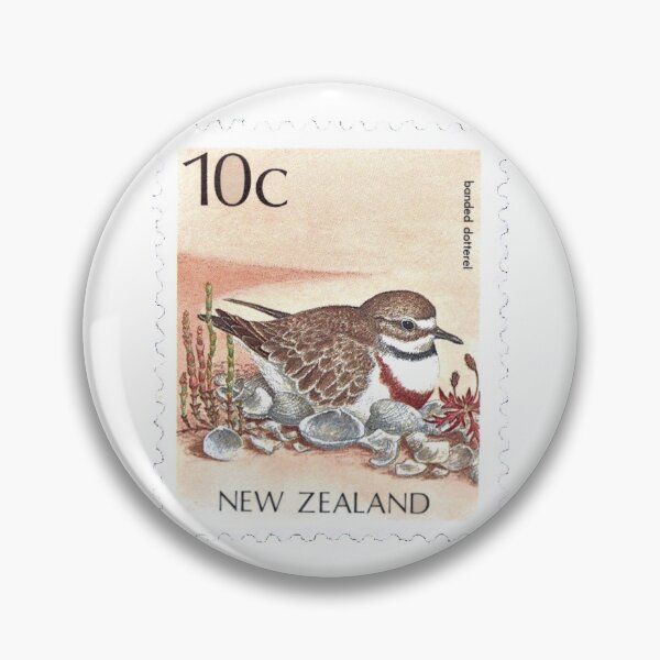 Item preview, Banded Dotterel New Zealand Plover Postage Stamp designed and sold by red-amber65.