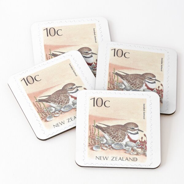 Item preview, Banded Dotterel New Zealand Plover Postage Stamp designed and sold by red-amber65.