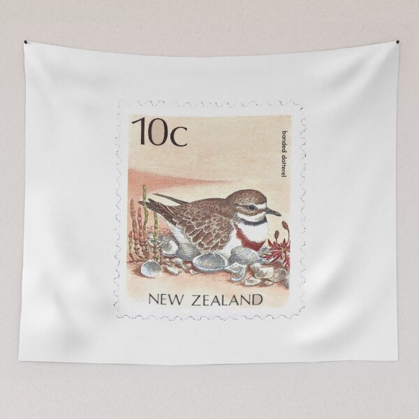 Item preview, Banded Dotterel New Zealand Plover Postage Stamp designed and sold by red-amber65.