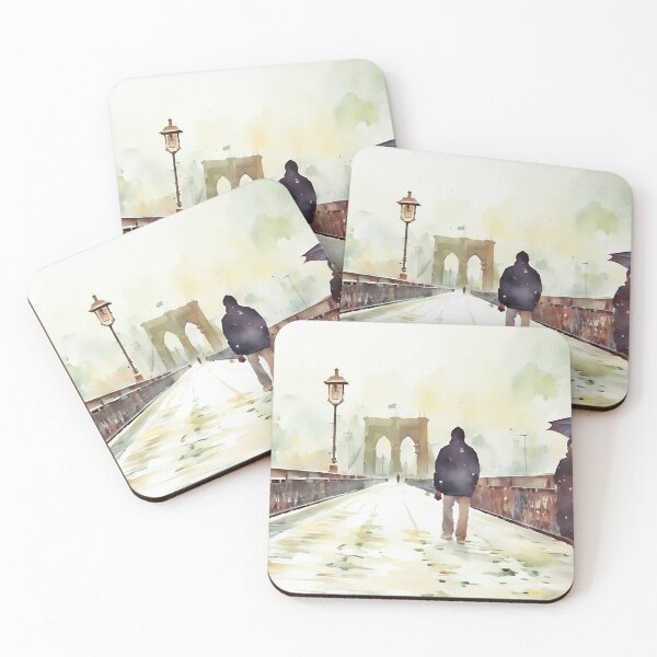 Item preview, Brooklyn Bridge Blizzard designed and sold by RCWatercolours.