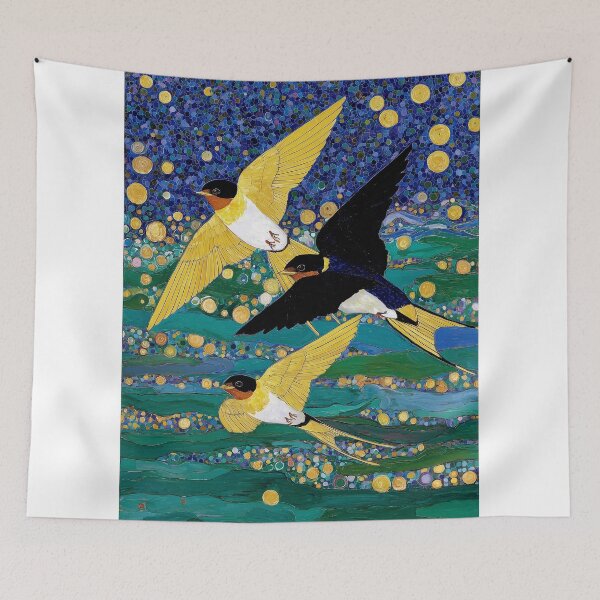 Item preview, Colorful Swallows in Flight designed and sold by lautir.