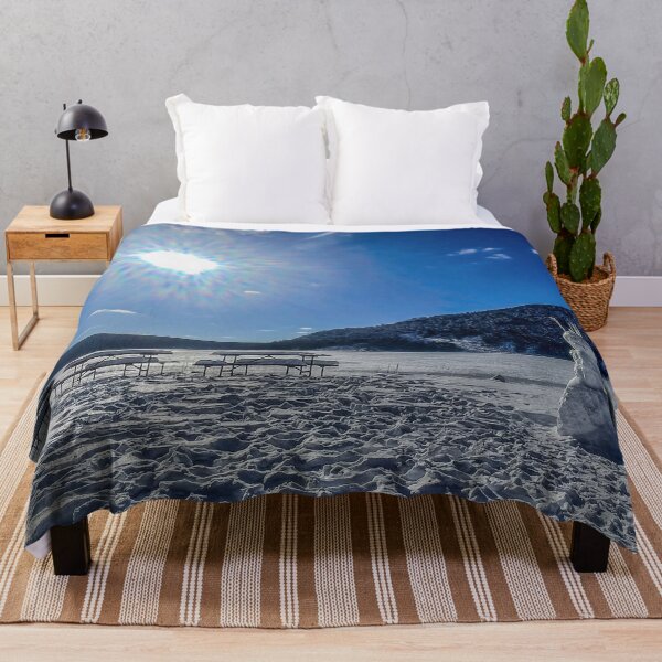 Item preview, Winter Portal at Devils Lake – Surreal Snowman & Sun Nature Photography designed and sold by aadventures.