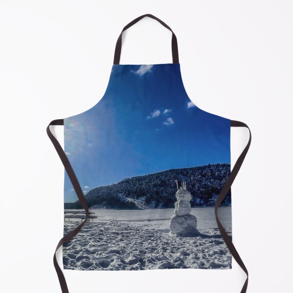 Item preview, Winter Portal at Devils Lake – Surreal Snowman & Sun Nature Photography designed and sold by aadventures.