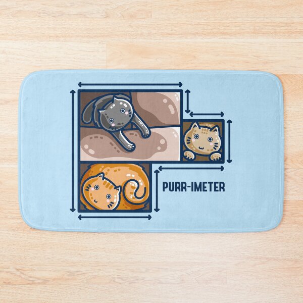 Item preview, Purr-imeter Maths Cat Pun designed and sold by Flaming Imp.