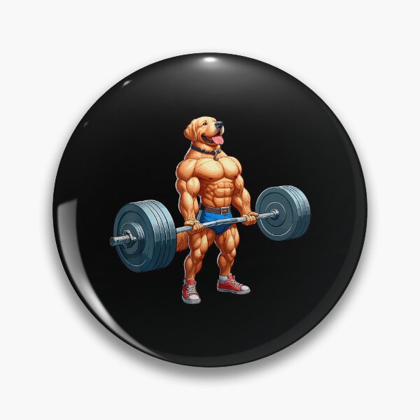 Item preview, Muscle Labrador Dog Deadlifting Gym Weightlifting Workout designed and sold by AngelaSandra.