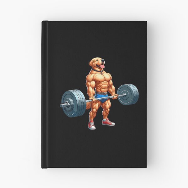 Item preview, Muscle Labrador Dog Deadlifting Gym Weightlifting Workout designed and sold by AngelaSandra.
