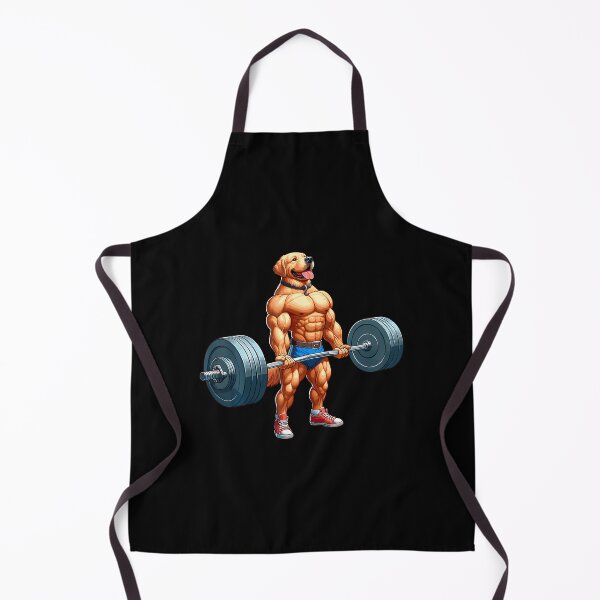 Item preview, Muscle Labrador Dog Deadlifting Gym Weightlifting Workout designed and sold by AngelaSandra.