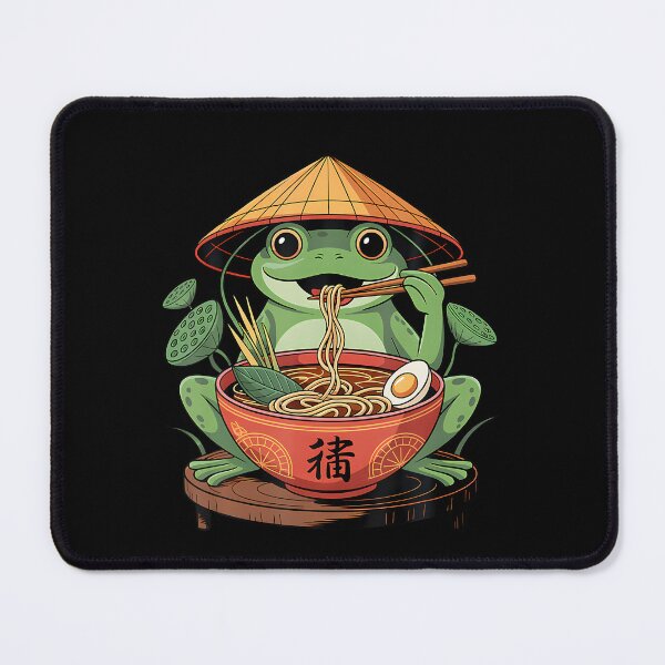 Item preview, Frog Eating Ramen Kawaii Neko Japanese Noodles Anime Lovers designed and sold by JosephineSarah.