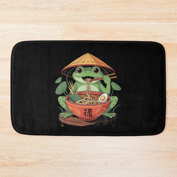 Item preview, Frog Eating Ramen Kawaii Neko Japanese Noodles Anime Lovers designed and sold by JosephineSarah.