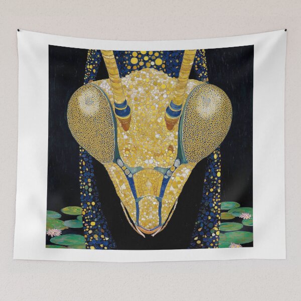 Item preview, Intricate Praying Mantis head Close-Up designed and sold by lautir.