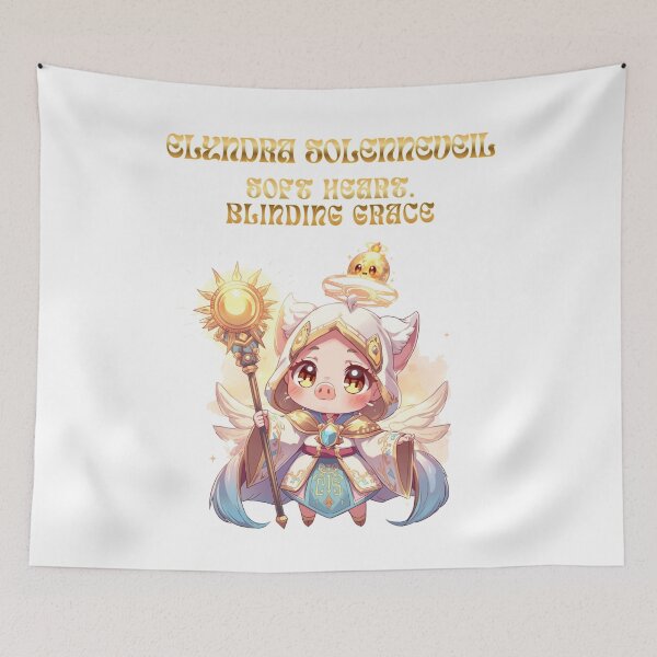 Item preview, Elyndra Solenneveil — Gentle Miracle of the Temple designed and sold by Monzora.