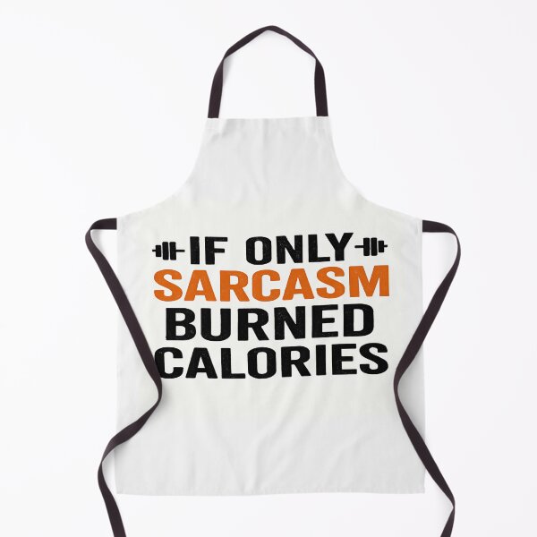 Item preview, Funny Fitness Quote – If Only Sarcasm Burned Calories – Gym Humor Design for Workout Lovers designed and sold by Bright Nest Studio.
