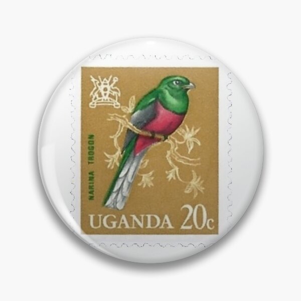 Item preview, Ugandan Uganda Narina Trogon Postage Stamp designed and sold by red-amber65.