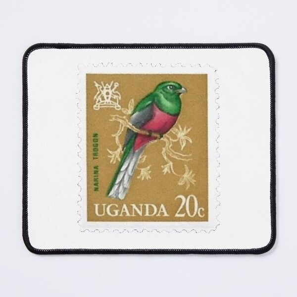 Item preview, Ugandan Uganda Narina Trogon Postage Stamp designed and sold by red-amber65.