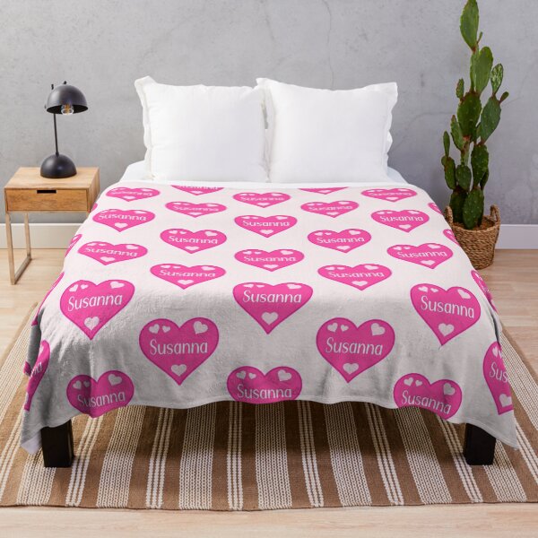 Item preview, Susanna Name Pink Heart designed and sold by Jeallan Designs.