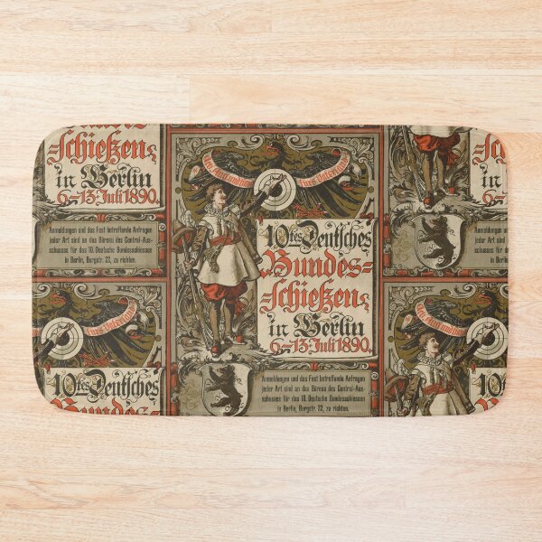 Item preview, Vintage 1890 German Shooting Competition Poster | Art Nouveau Style | Berlin Event | Historical & Cultural Decor designed and sold by artofuniverse.