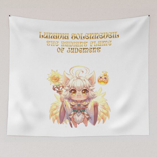 Item preview, Lunavia Solenneveil — The Radiant Flame of Judgment designed and sold by Monzora.