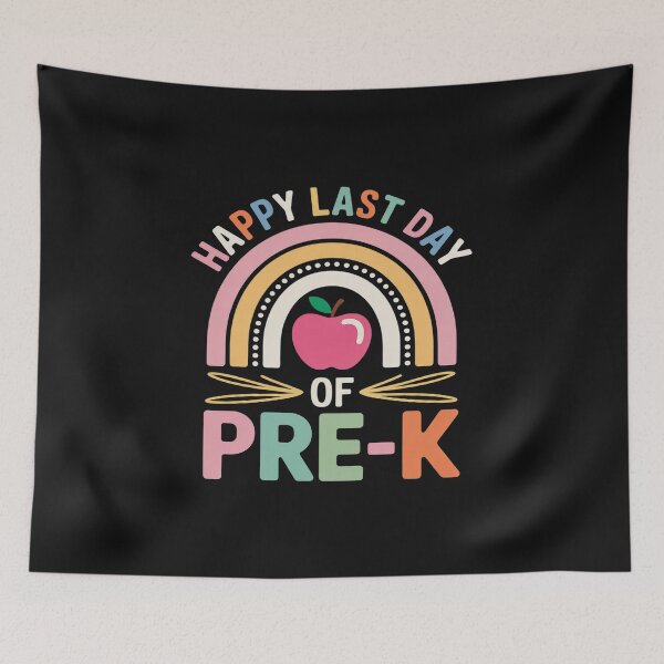 Item preview, Happy Last Day Of Pre-K Rainbow Teacher Student designed and sold by AvagondaMind.