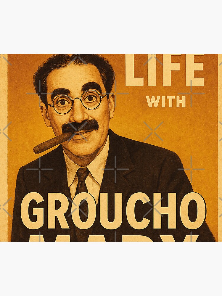Amazonの初期顧客への御礼マウスパッド Groucho Marx 名言付き You bet your life with Groucho Marx