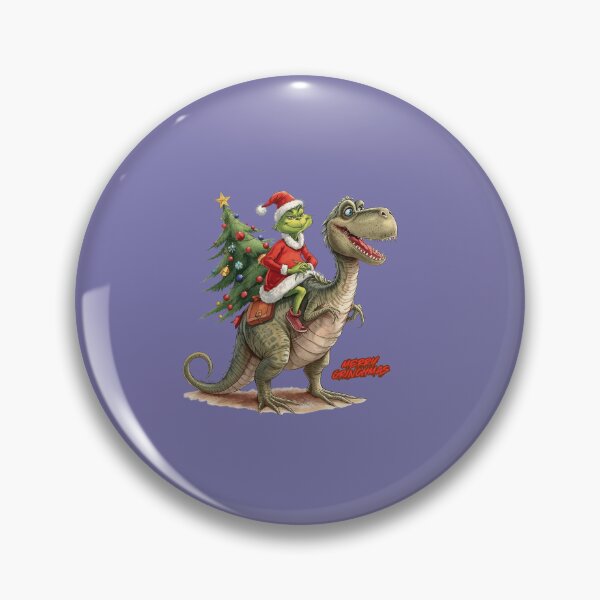 Item preview, Merry Grinchmas Grinch Riding Dinosaur t-shirt designed and sold by danaszczepan.