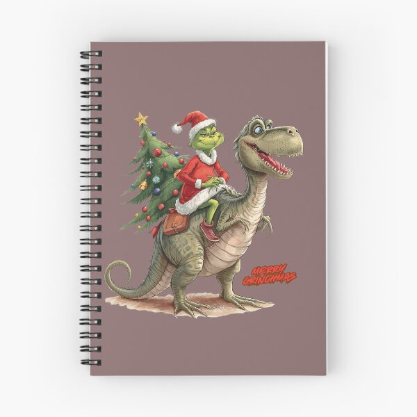Item preview, Merry Grinchmas Grinch Riding Dinosaur t-shirt designed and sold by danaszczepan.