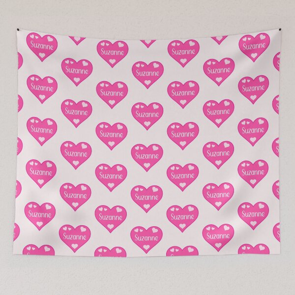 Item preview, Suzanne Name Pink Heart  designed and sold by Jeallan Designs.