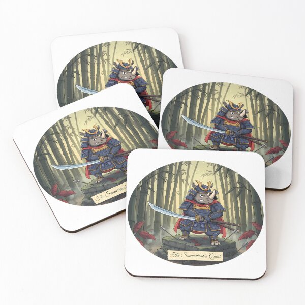 Item preview, The Samurhino's Quest | Honorable Adventure Design designed and sold by Pets & Memes & Stuff.