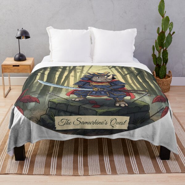 Item preview, The Samurhino's Quest | Honorable Adventure Design designed and sold by Pets & Memes & Stuff.