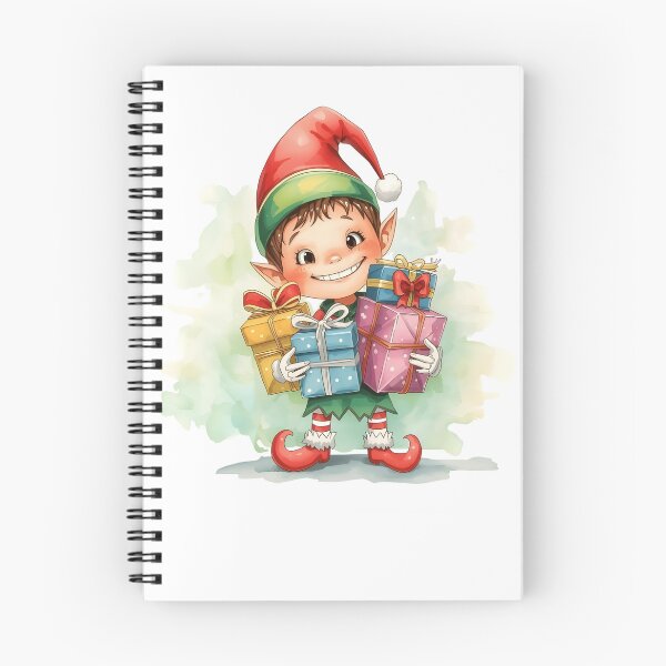 Item preview, Cute Christmas Elf Holding Gifts designed and sold by magicchristmas.
