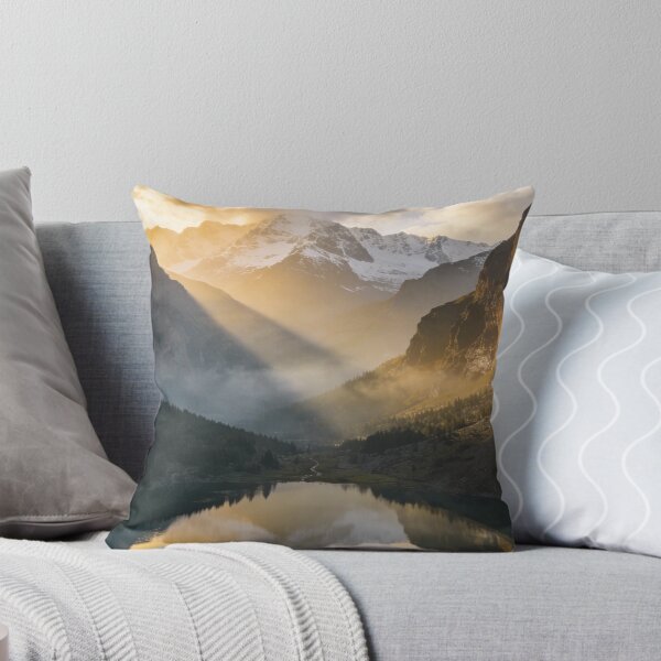Item preview, Caucasus Mist Sunrise – Golden Mountain Horizon designed and sold by Alex CrazyDesigns.