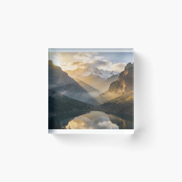 Item preview, Caucasus Mist Sunrise – Golden Mountain Horizon designed and sold by Alex CrazyDesigns.