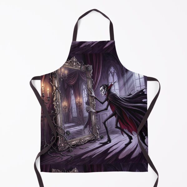 Item preview, Dracula doesn't have a reflection illustration gothic vampire art designed and sold by Vintage Designs +.