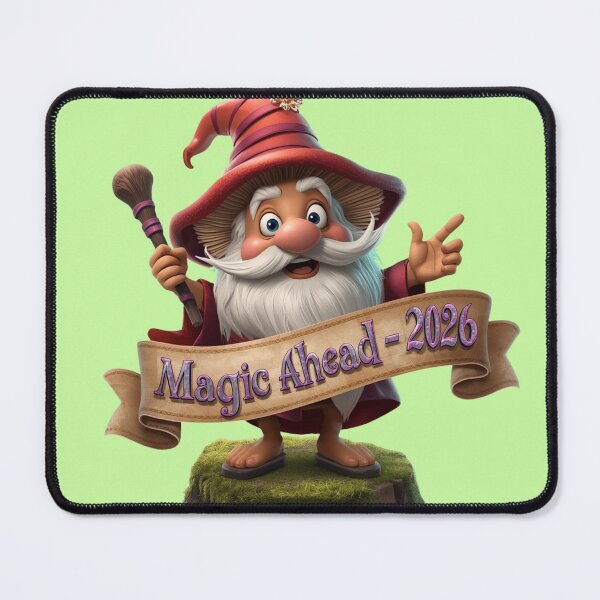 Item preview, Mushroom magician announcing ‘Magic Ahead – 2026 designed and sold by COYOTE.