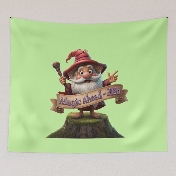 Item preview, Mushroom magician announcing ‘Magic Ahead – 2026 designed and sold by COYOTE.