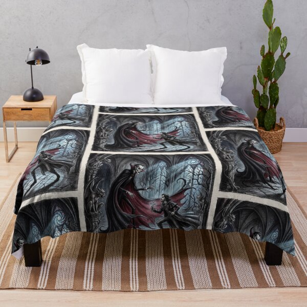 Item preview, Dracula vs Van Helsing illustration gothic vampire art designed and sold by Vintage Designs +.