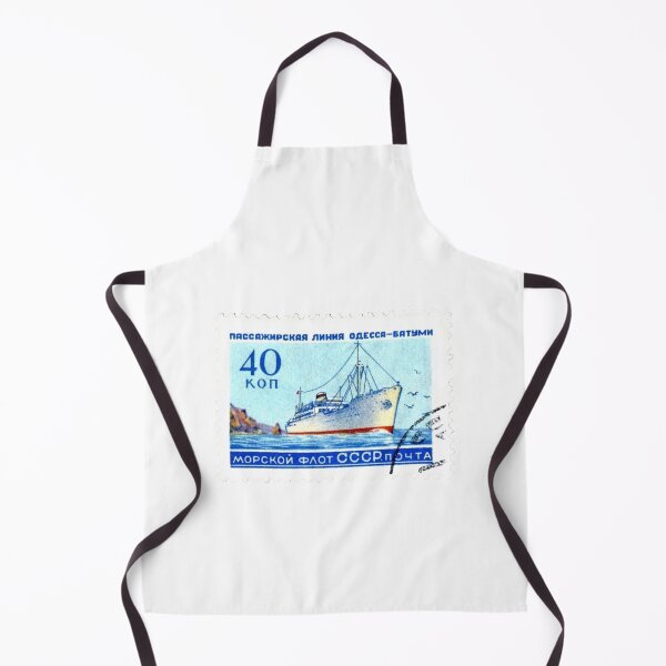 Item preview, CCCP Ship Blue Postage Stamp designed and sold by red-amber65.