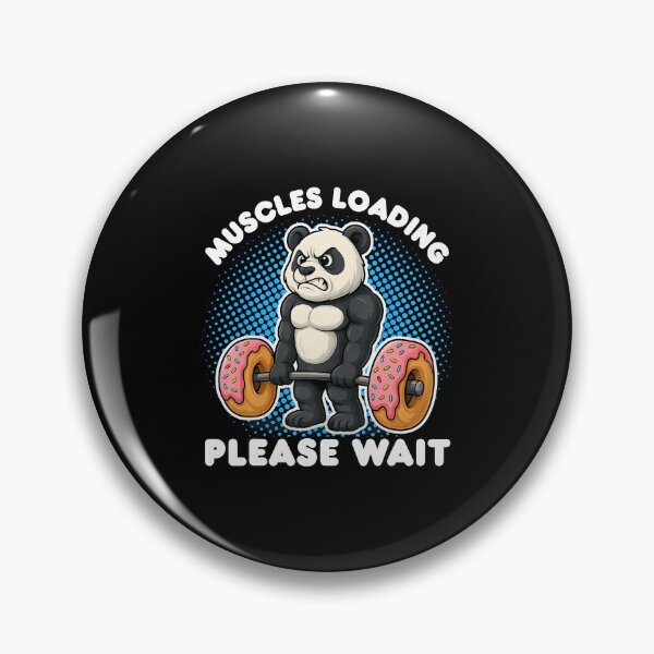 Item preview, Muscles Loading Panda Weightlifting Donut Gym Boys designed and sold by DanaKathe.